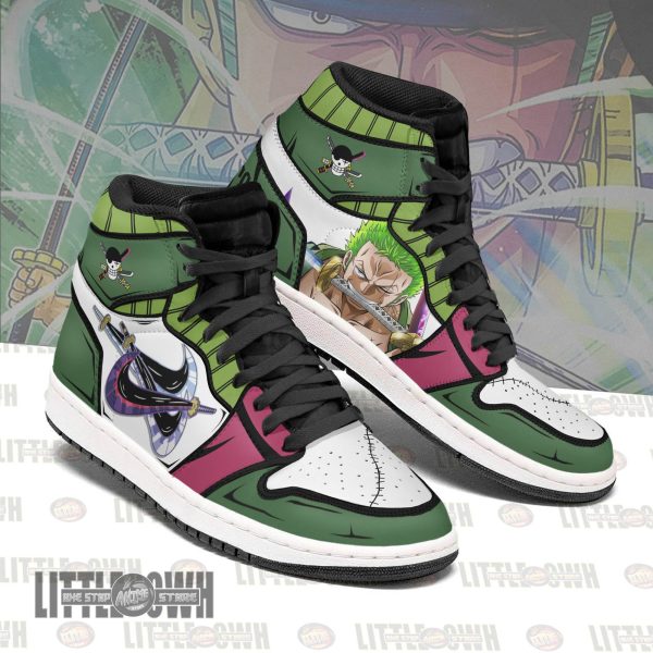 Alternative view of Roronoa Zoro Anime Shoes Custom OP Boot Sneakers