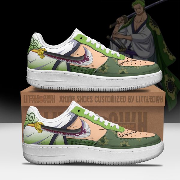 Roronoa Zoro Anime Sneakers - Custom OP AF1 Shoes