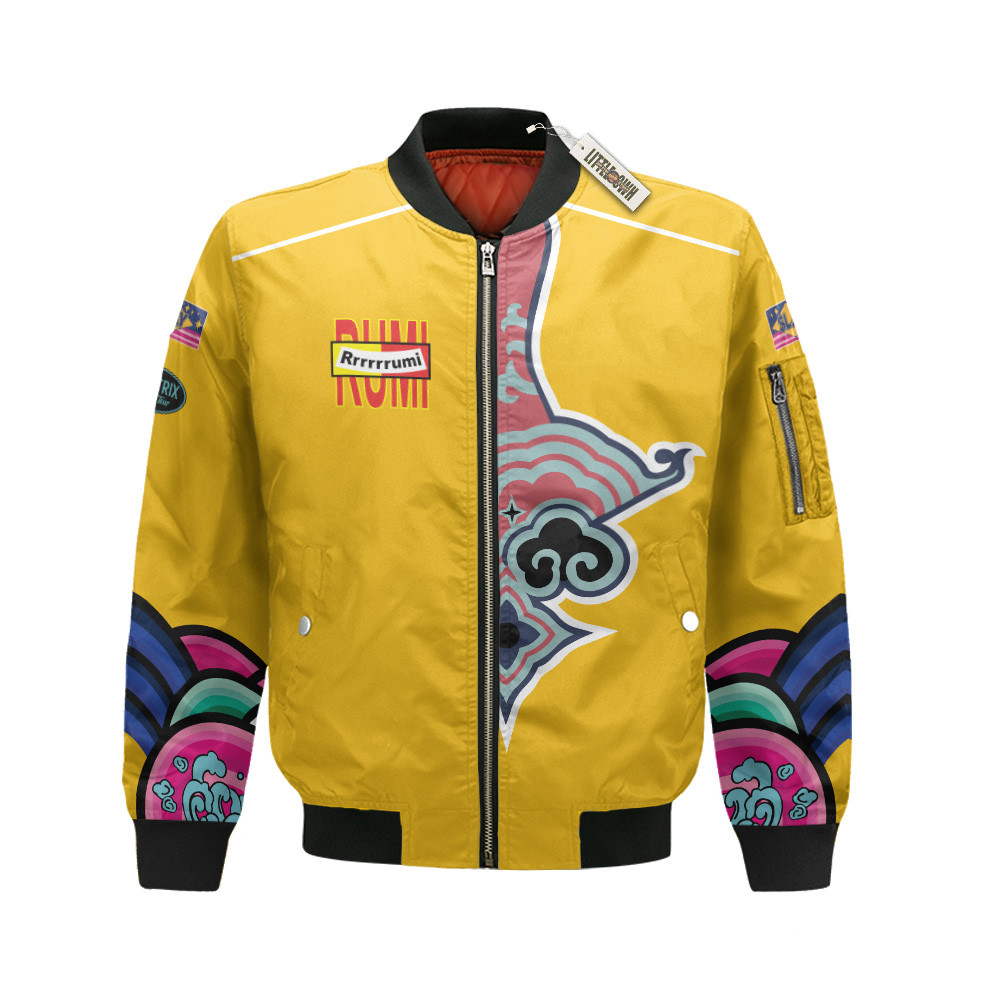 Rumi Huntrix Bomber Jacket Custom Cosplay Kpop Demon Hunter Costumes