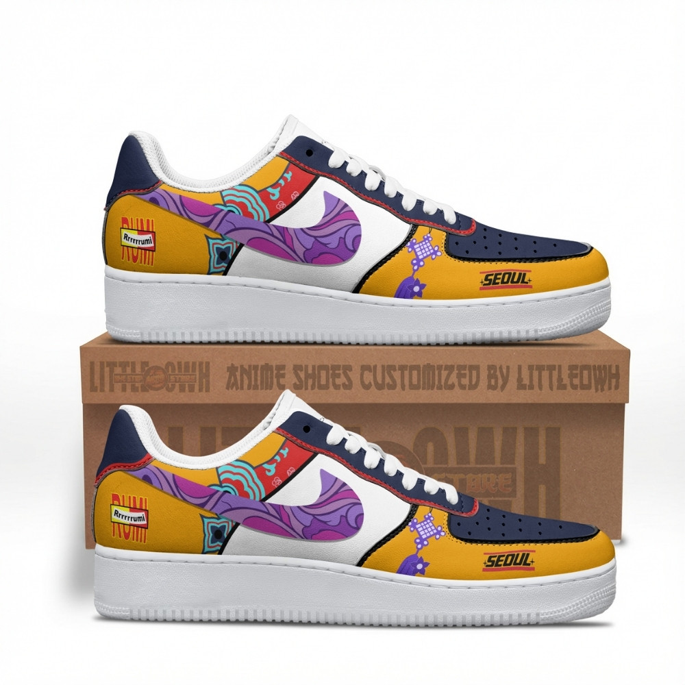 Rumi Kpop Demon Hunters AF1 Custom Shoes 1 Rumi Kpop Demon Hunters AF1 Custom Shoes