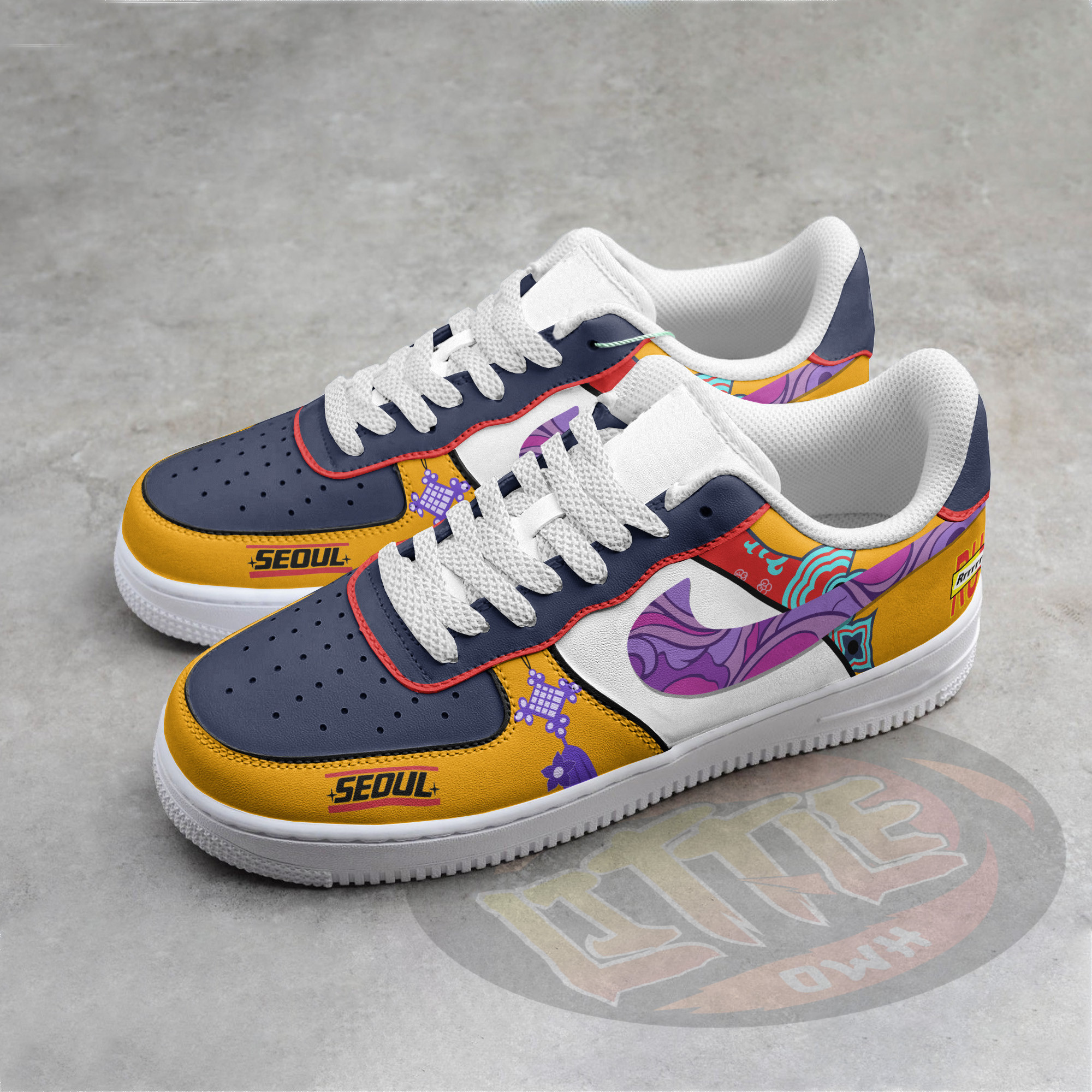 Rumi Kpop Demon Hunters AF1 Custom Shoes 2 Rumi Kpop Demon Hunters AF1 Custom Shoes - Image 2