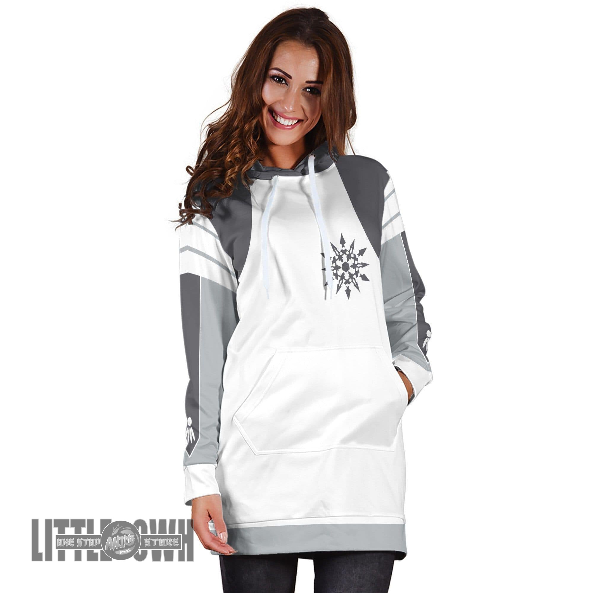RWBY Weiss Schnee Anime Cosplay Costume Uniform Women Hoodies Dress