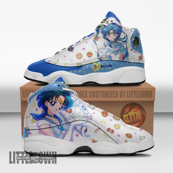 Sailor Mercury Shoes Custom Sailor Moon Anime JD13 Sneakers