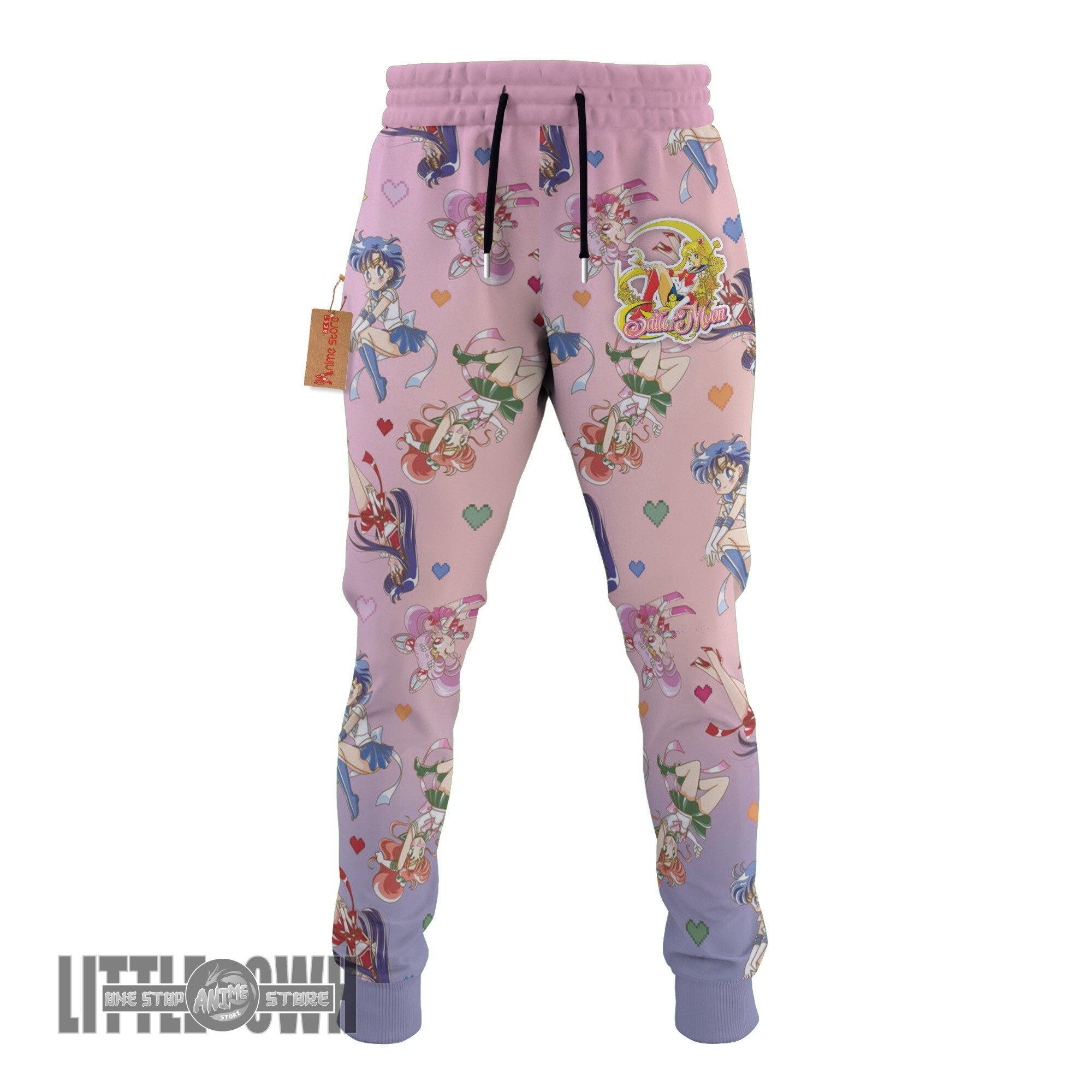Sailor Moon Joggers Custom Sailor Moon Symbol Anime Sweatpants