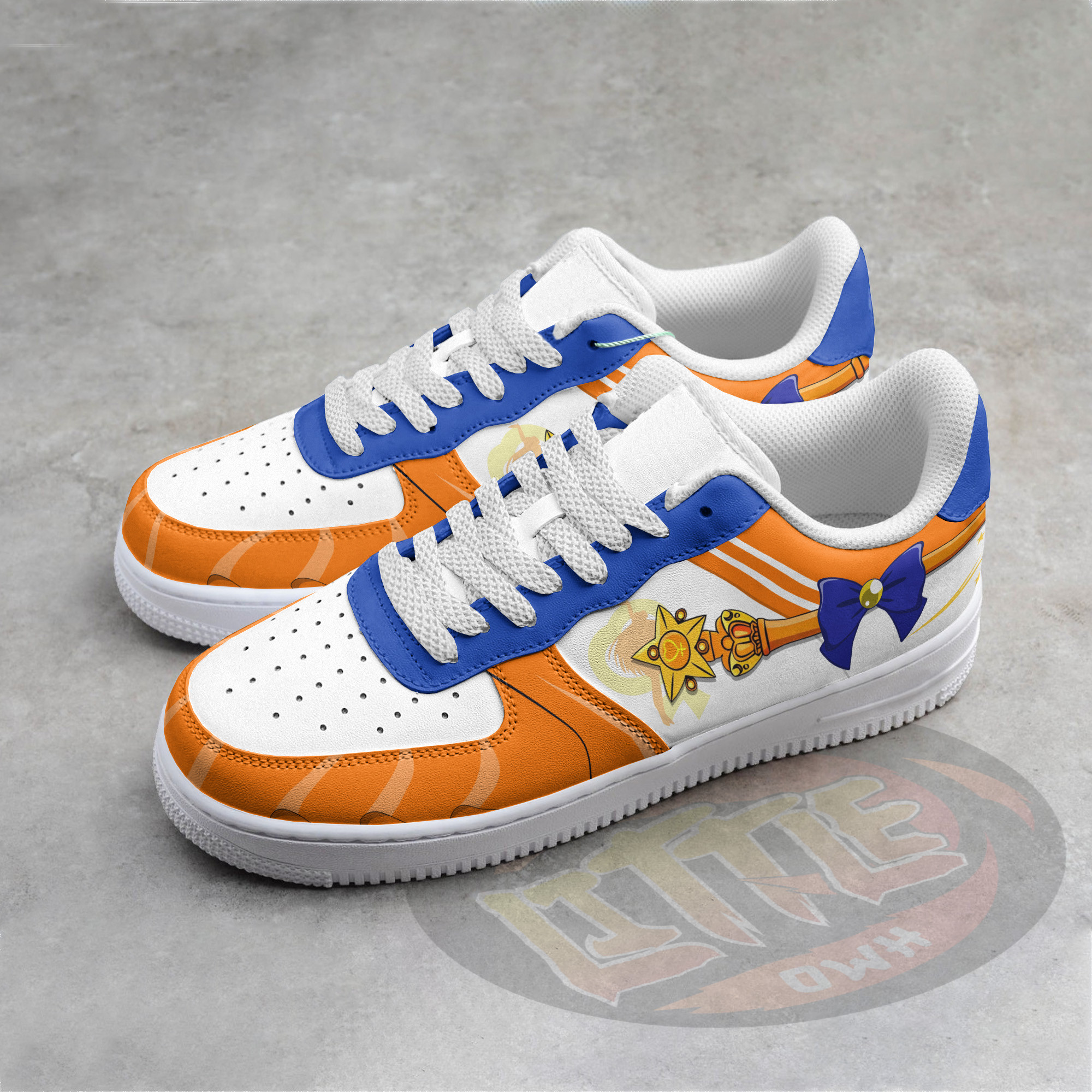 Sailor Venus Sailor Moon Custom AF1 Sneakers 2 Sailor Venus Sailor Moon Custom AF1 Sneakers - Image 2