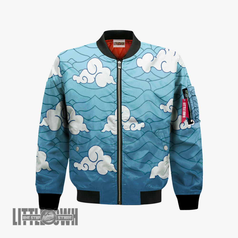 Sakonji Urokodaki Pattern Bomber Jacket Custom Demon Slayer Cosplay Costumes