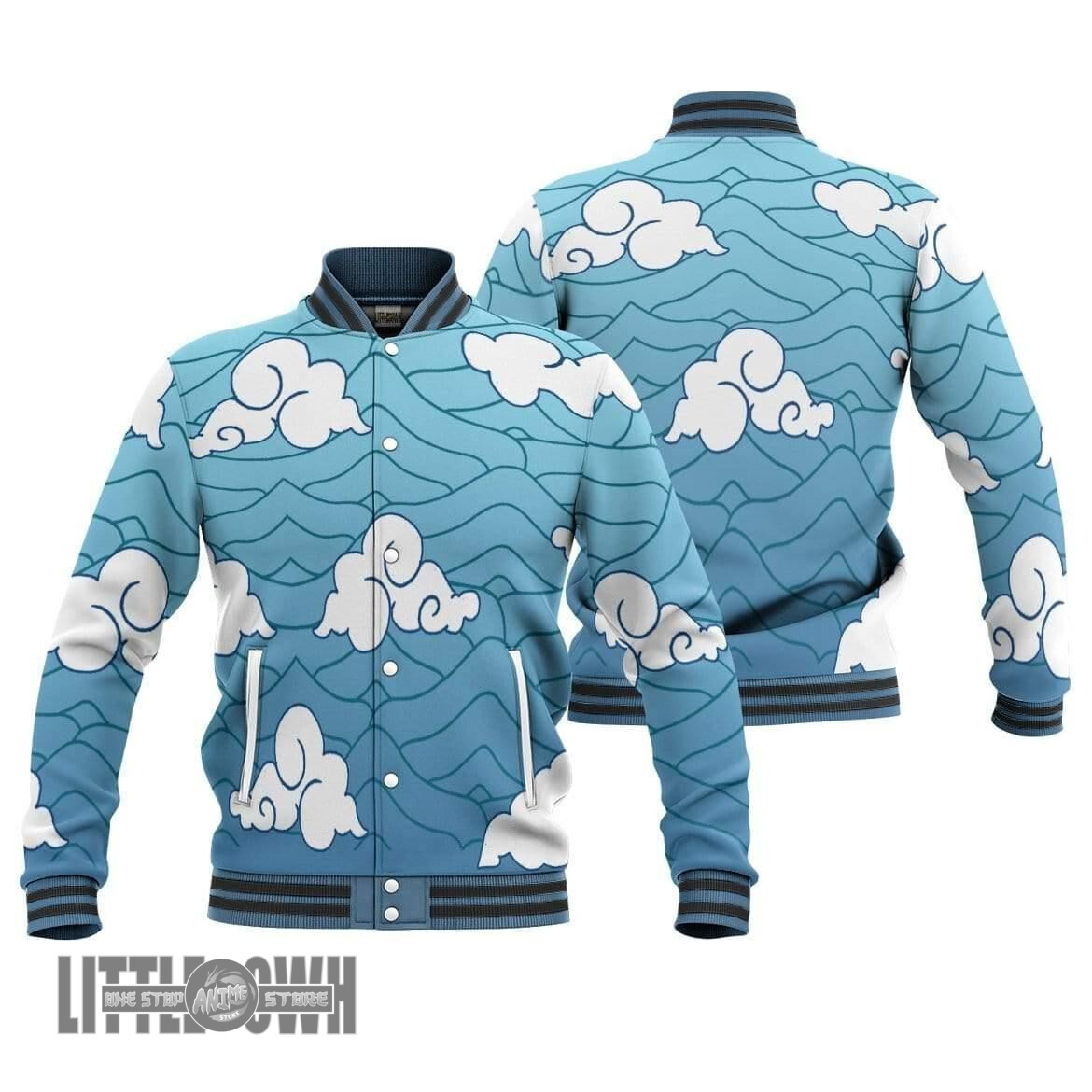 Sakonji Urokodaki Pattern Unisex Custom Demon Slayer Baseball Jacket Anime Casual Cosplay Costume