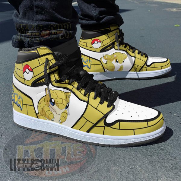 Sandshrew Pokemon Custom Anime Boot Sneakers 7 sandshrew shoes custom pkm anime boot sneakers efxeg