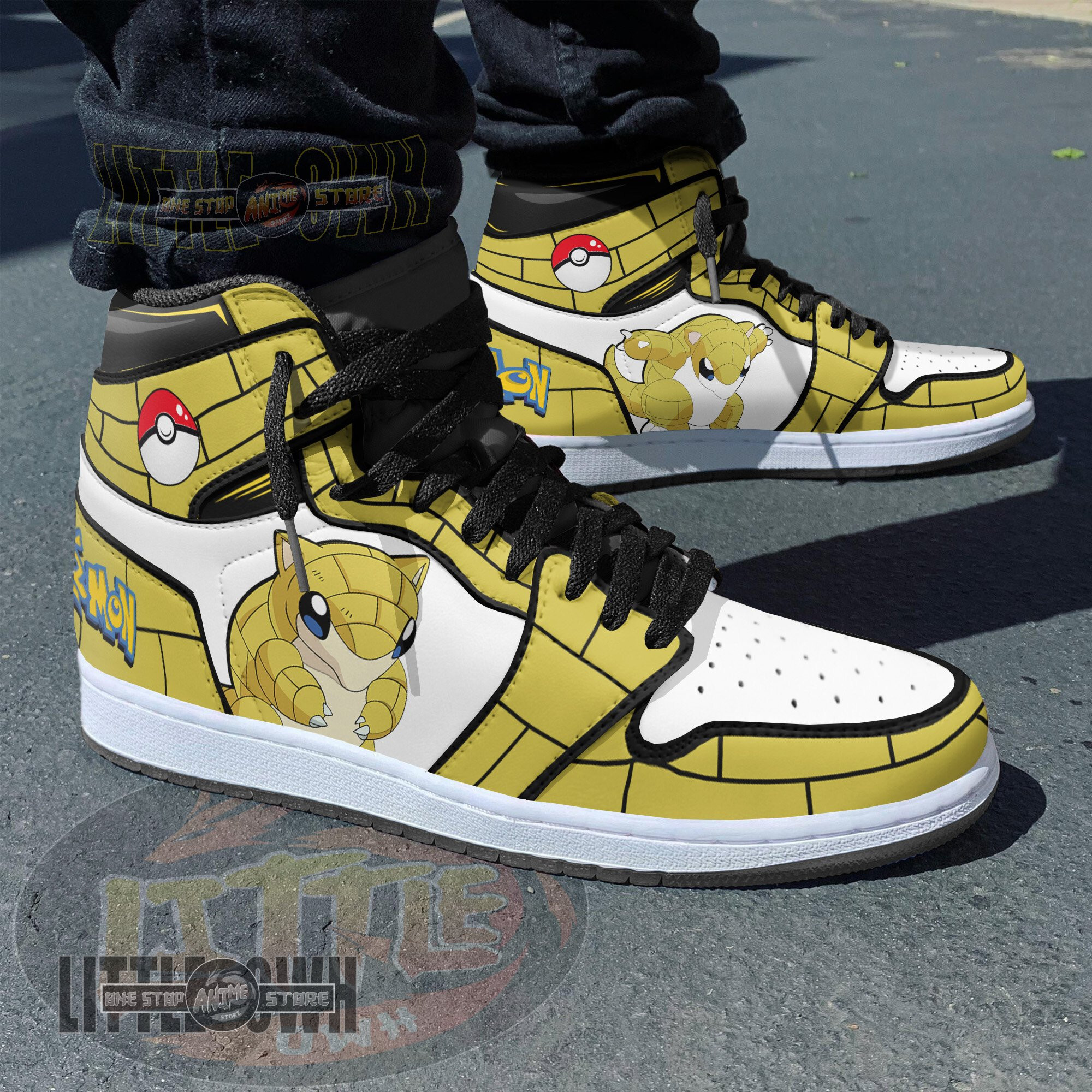 Sandshrew Pokemon Custom Anime Boot Sneakers 4 Sandshrew Pokemon Custom Anime Boot Sneakers - Image 4