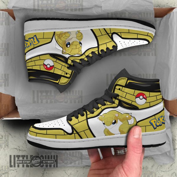 Sandshrew Pokemon Custom Anime Boot Sneakers 6 sandshrew shoes custom pkm anime boot sneakers zdllp