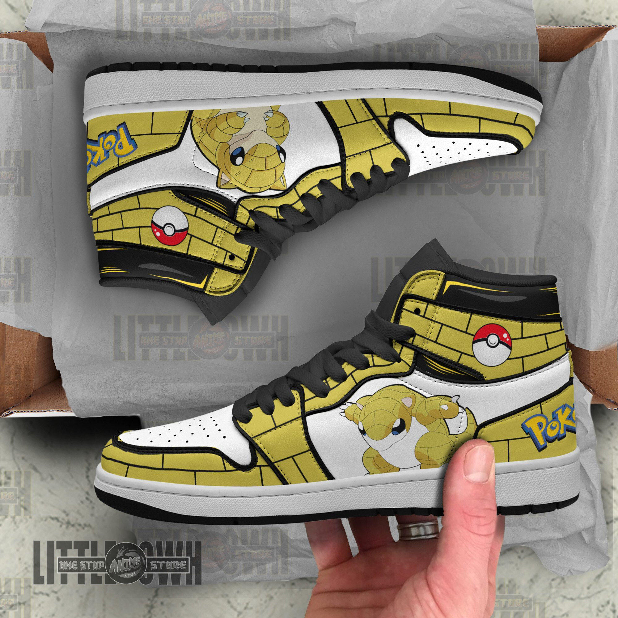 Sandshrew Pokemon Custom Anime Boot Sneakers 3 Sandshrew Pokemon Custom Anime Boot Sneakers - Image 3