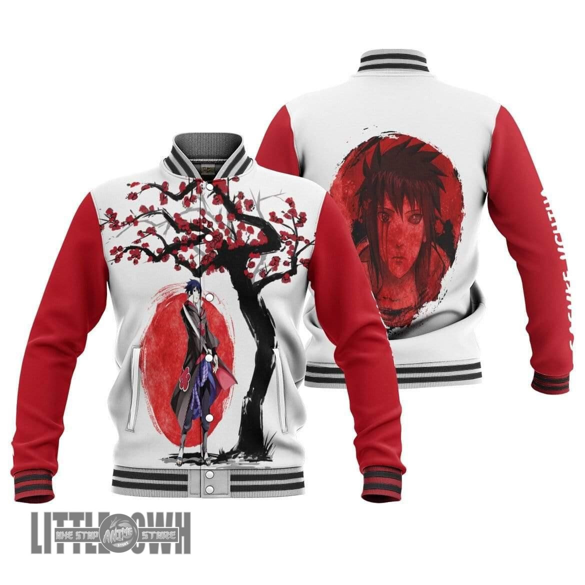 Sasuke Akatsuki Baseball Jacket Naruto Outfits Anime ClothesNinja Under The Sun