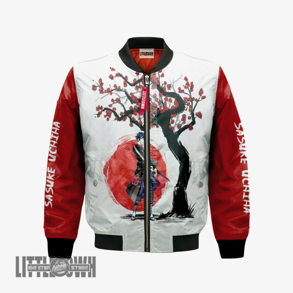 Sasuke Akatsuki Bomber Jacket Custom Ninja Under The Sun Anime Cosplay Costumes