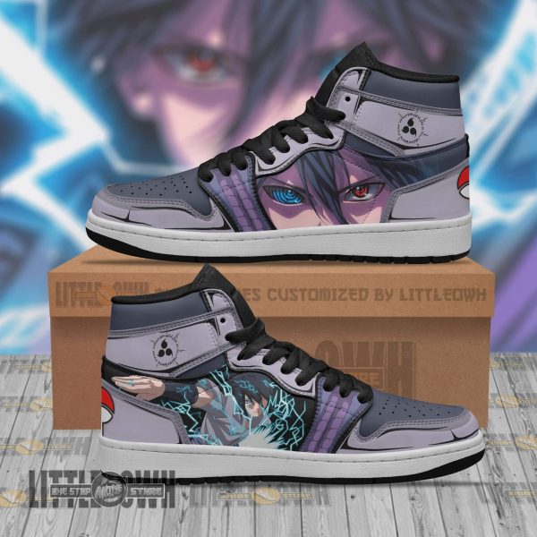 Sasuke Mangekyou Sharingan Boot Sneakers Custom NRT Anime AJ1 Shoes