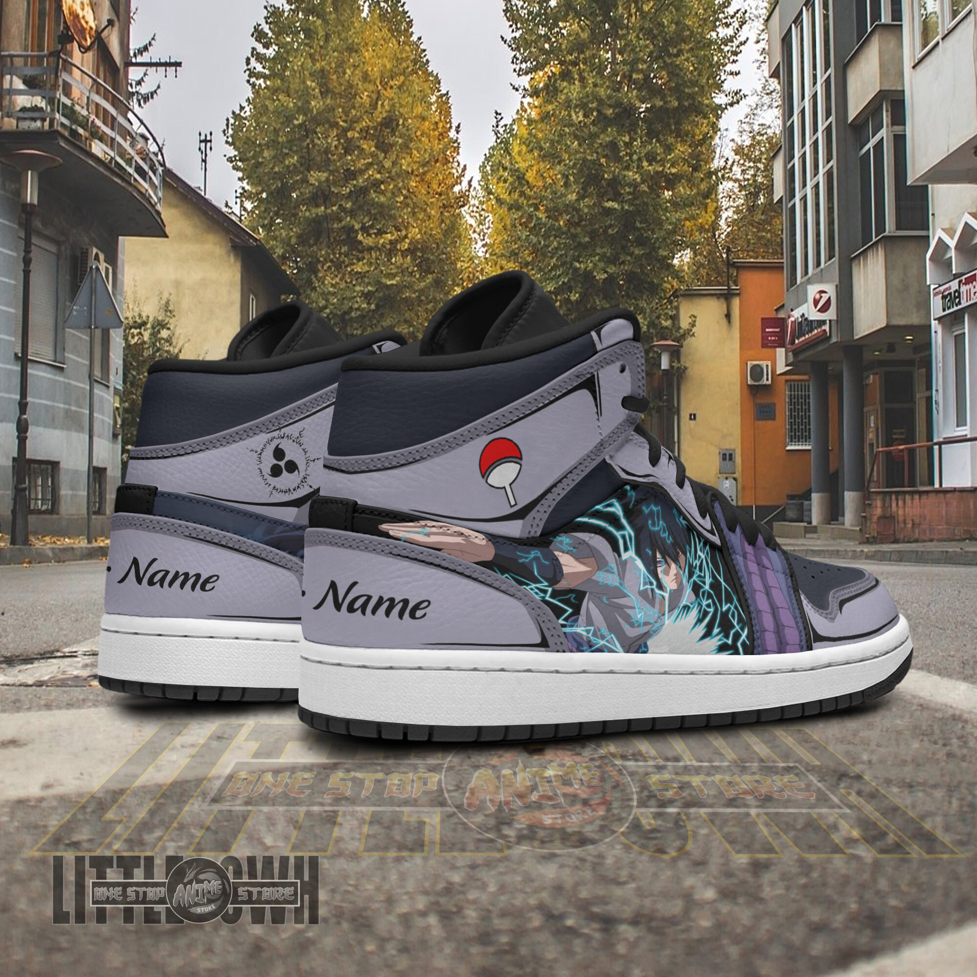 Sasuke Personalized Shoes Naruto Lightning Release Anime Boot Sneakers 3 Sasuke Personalized Shoes Naruto Lightning Release Anime Boot Sneakers - Image 3