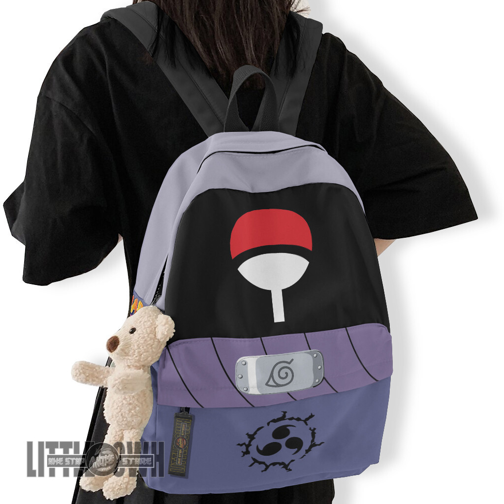 Sasuke Uchiha Backpack Custom Naruto Anime School Bag