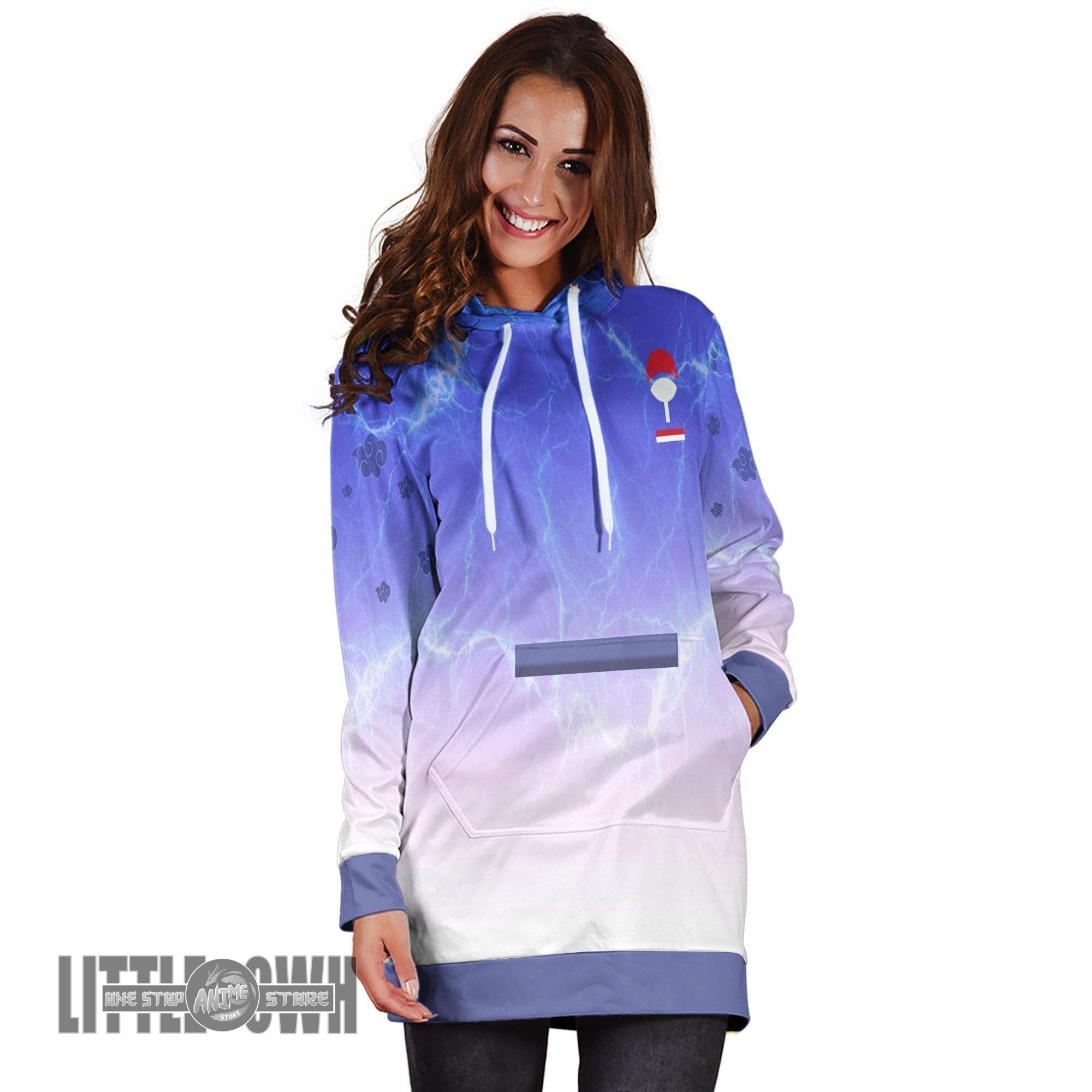 Sasuke Uchiha Freestyle Naruto Custom Women Hoodie Dress All Over Printed
