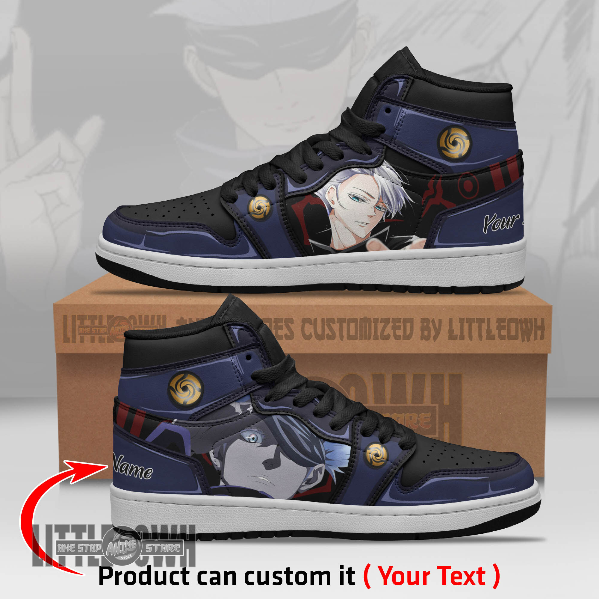 Satoru Gojo Persionalized Shoes Jujutsu Kaisen Anime Boot Sneakers