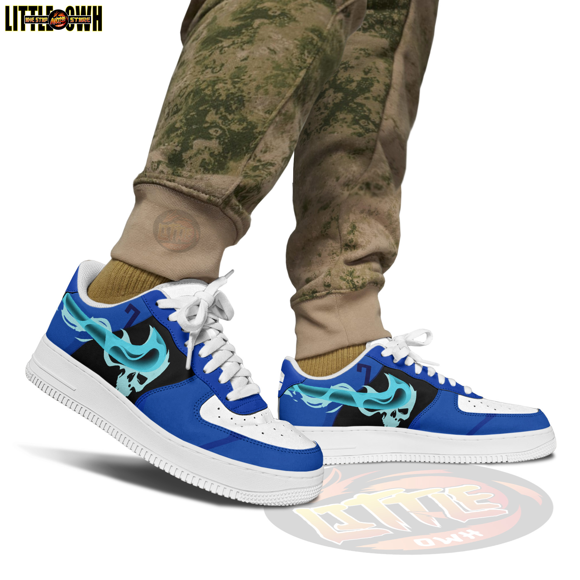 Seishiro Nagi Anime Sneakers - Custom Blue Lock AF1 Shoes 4 Seishiro Nagi Anime Sneakers - Custom Blue Lock AF1 Shoes - Image 4