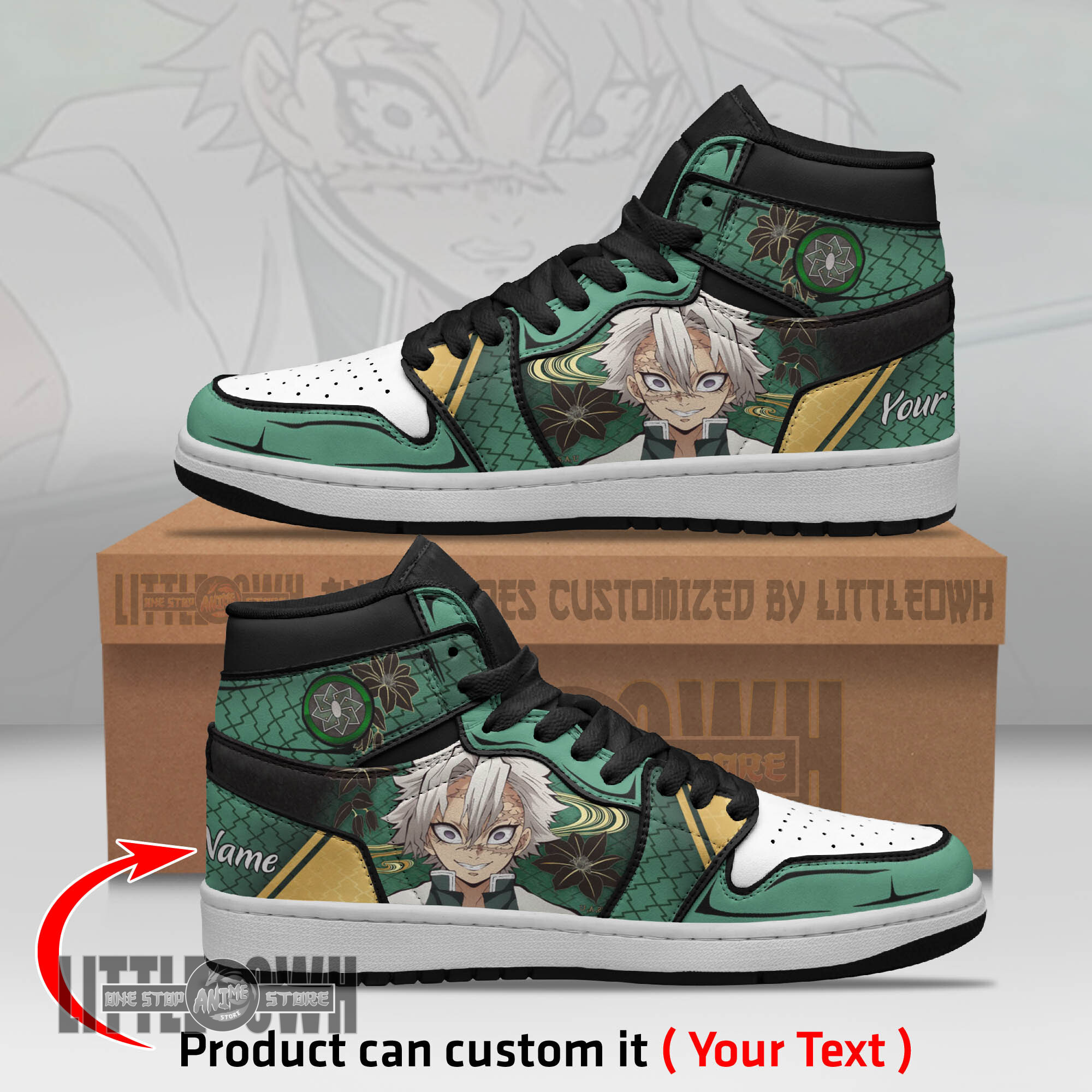 Shinazugawa Sanemi Persionalized Shoes Demon Slayer Anime Boot Sneakers