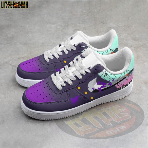 Alternative view of Shinobu Kocho Anime Sneakers - Custom Demon Slayer AF1 Shoes