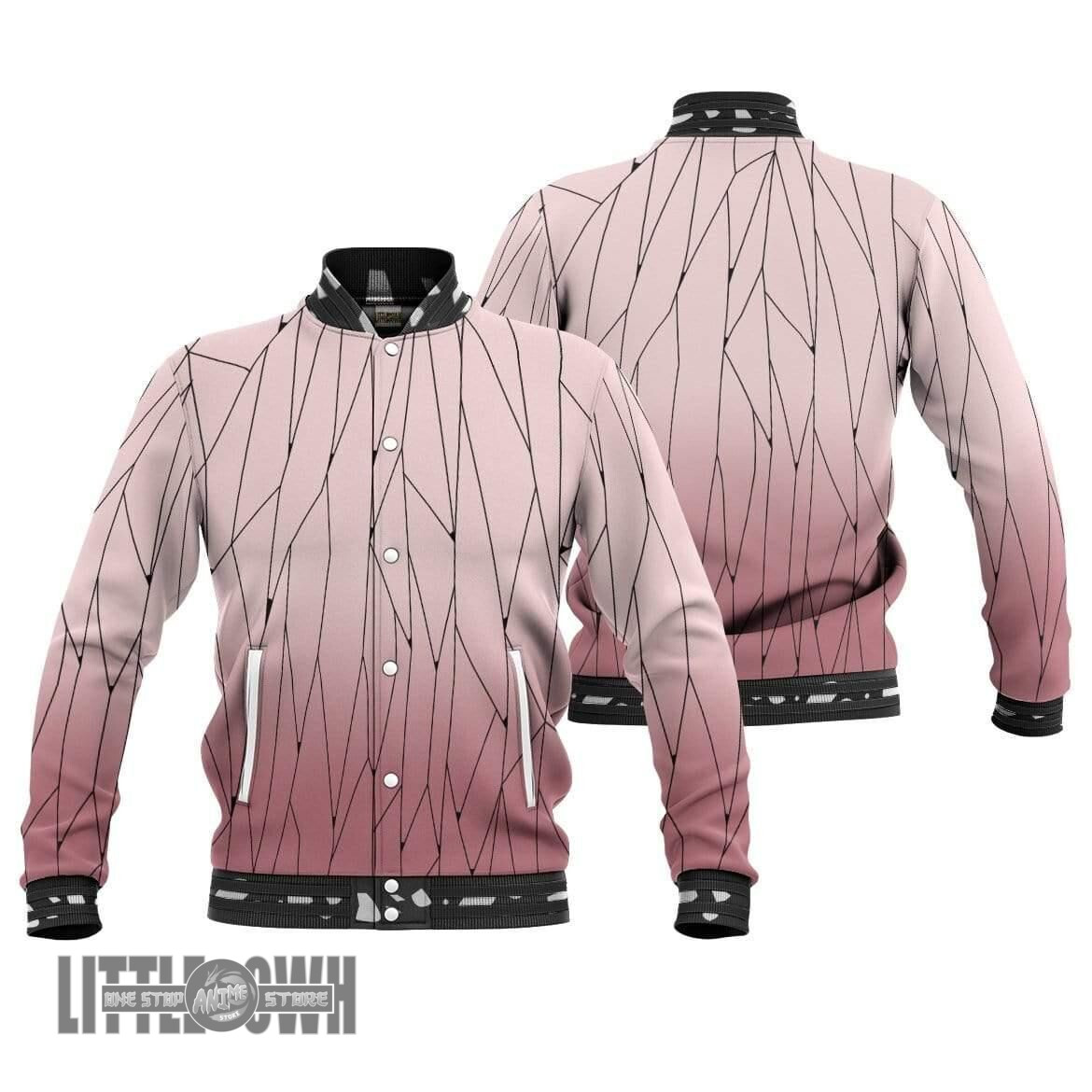 Shinobu Unisex Custom Demon Slayer Baseball Jacket Anime Casual 3D All Over Print