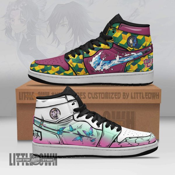 Shinobu x Giyuu Boot Sneakers Custom Breathing KNY Anime Shoes