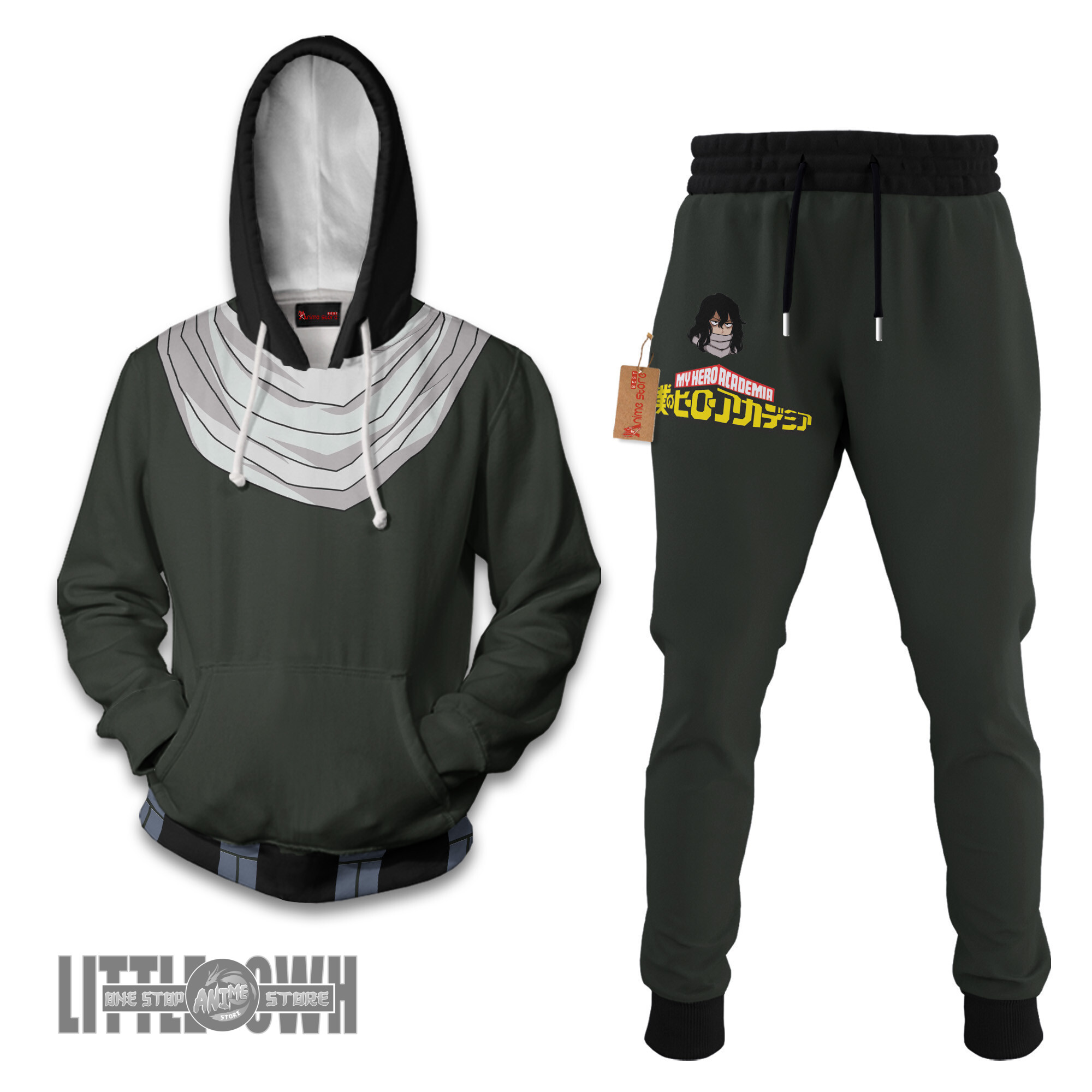 Shouta Aizawa My Hero Academia Hoodie And Jogger Set Anime Clothes