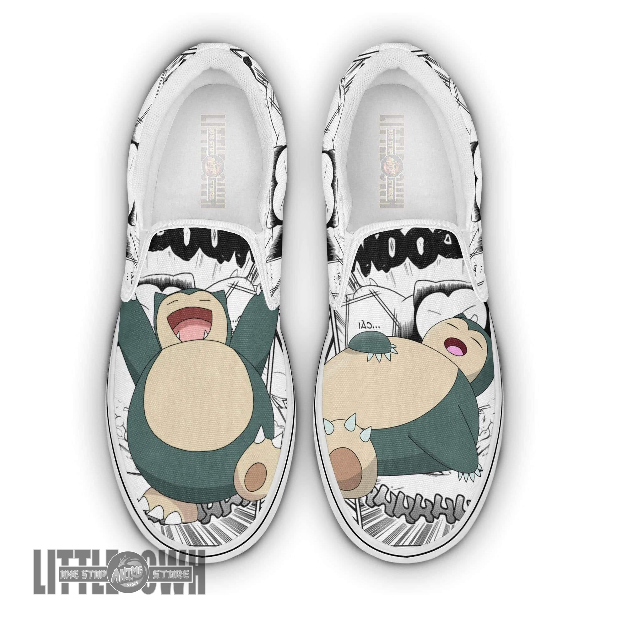 Snorlax Classic Slip-On Custom Pokemon Anime Shoes