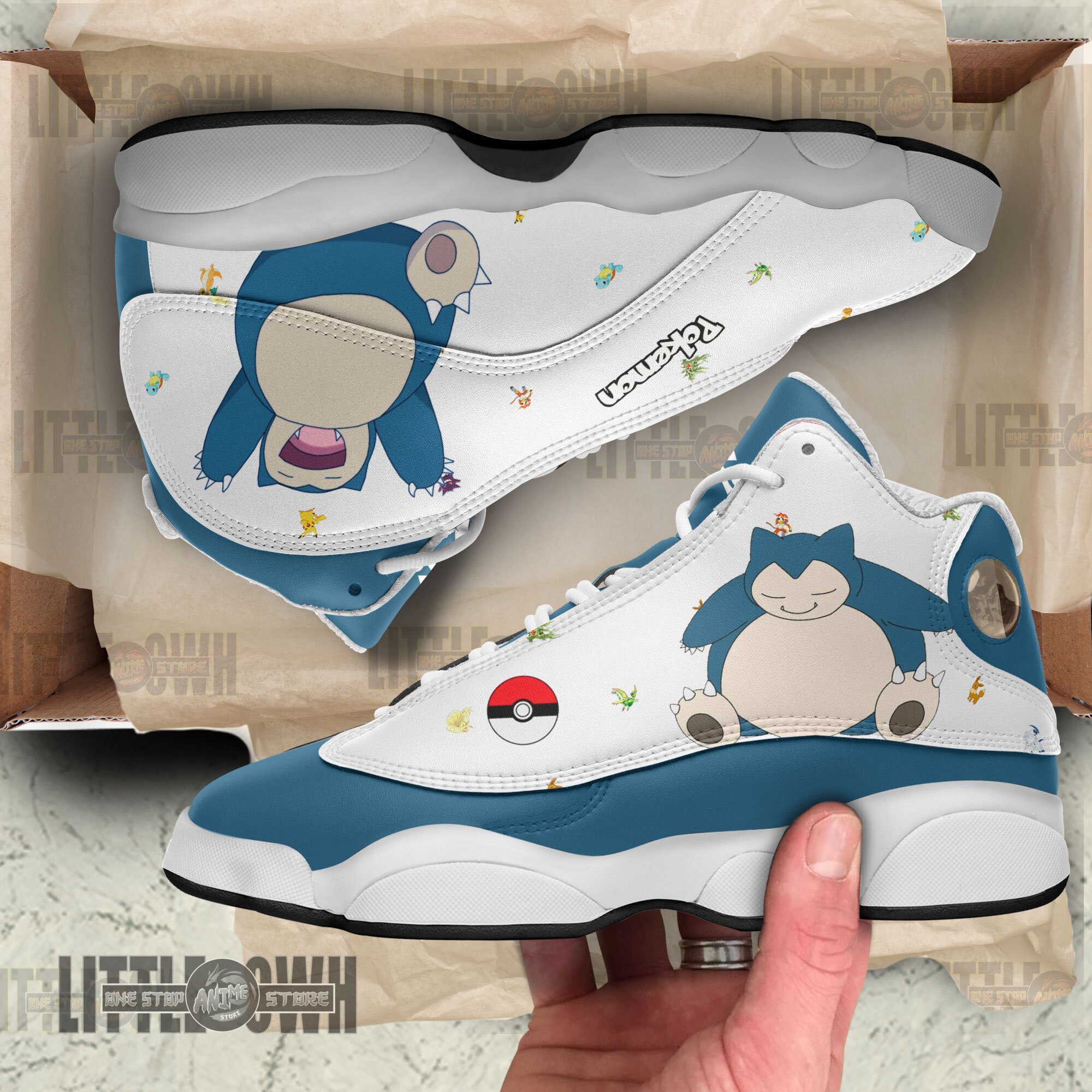 Snorlax Shoes Custom Pokemon Anime JD13 Sneakers 4 Snorlax Shoes Custom Pokemon Anime JD13 Sneakers - Image 4