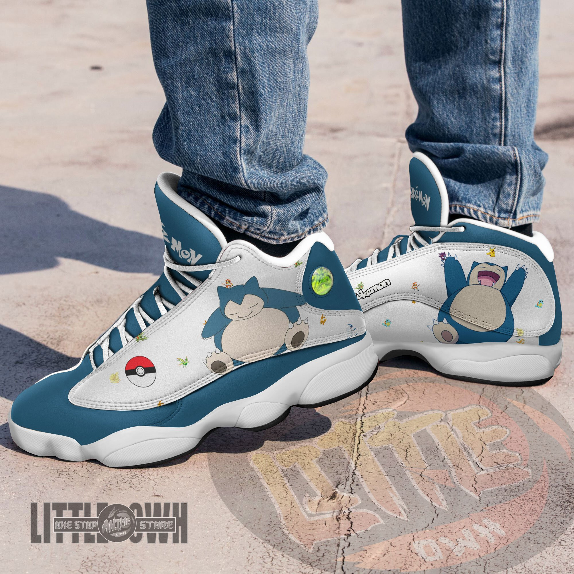 Snorlax Shoes Custom Pokemon Anime JD13 Sneakers 2 Snorlax Shoes Custom Pokemon Anime JD13 Sneakers - Image 2