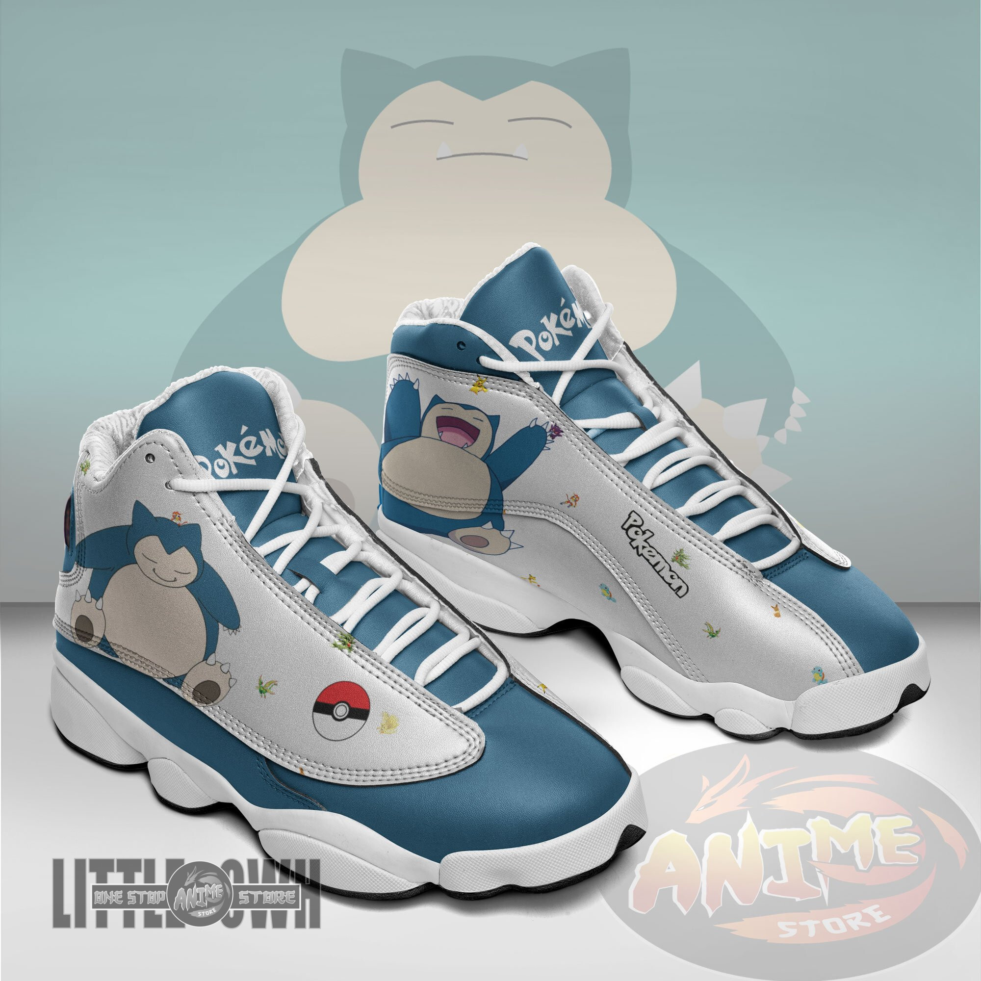 Snorlax Shoes Custom Pokemon Anime JD13 Sneakers 3 Snorlax Shoes Custom Pokemon Anime JD13 Sneakers - Image 3