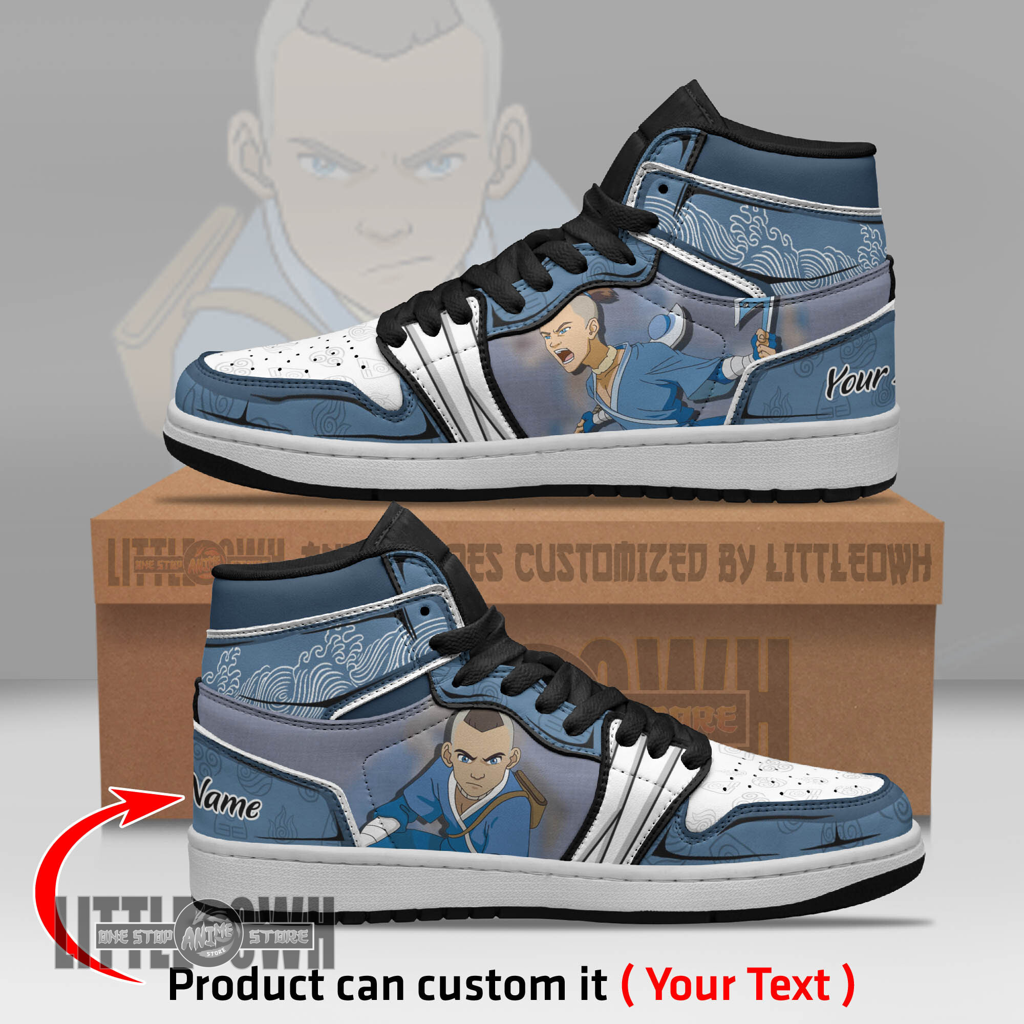 Sokka Persionalized Shoes Avatar The Last Airbender Anime Boot Sneakers