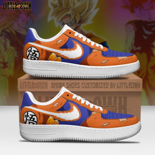 Son Goku Anime Sneakers - Custom DGB AF1 Shoes