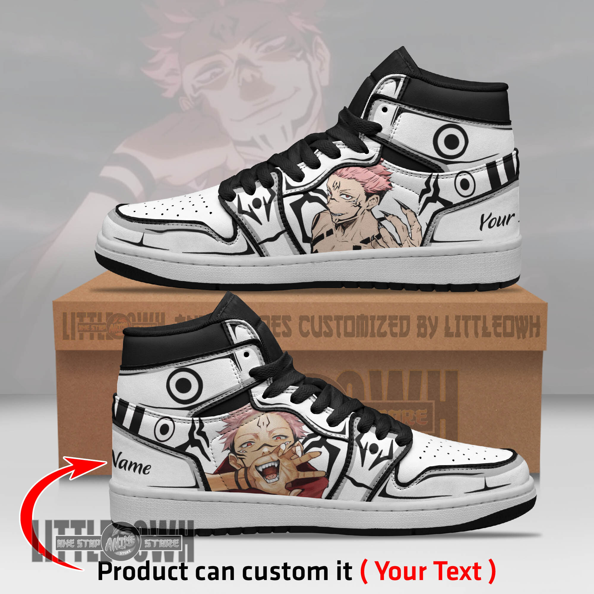 Sukuna Ryoumen Persionalized Shoes Jujutsu Kaisen Anime Boot Sneakers