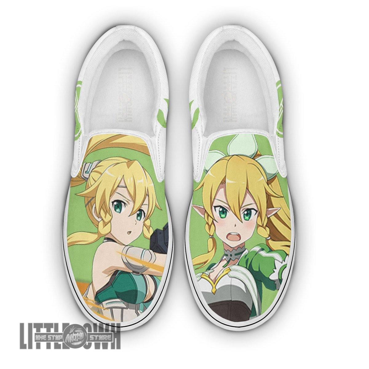 Sword Art Online Leafa Shoes Custom Anime Classic Slip-On Sneakers