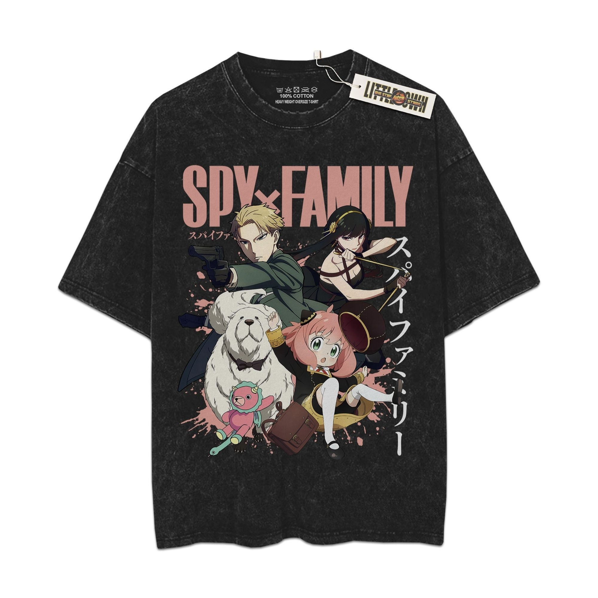 SxF Oversized Washed Tees - Custom Anime Tee
