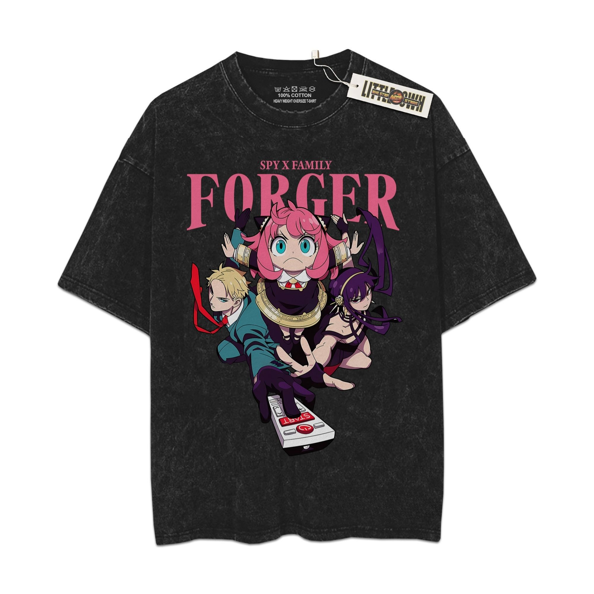 SxF Vintage Shirt Oversized Washed Tees - Custom Anime Tee