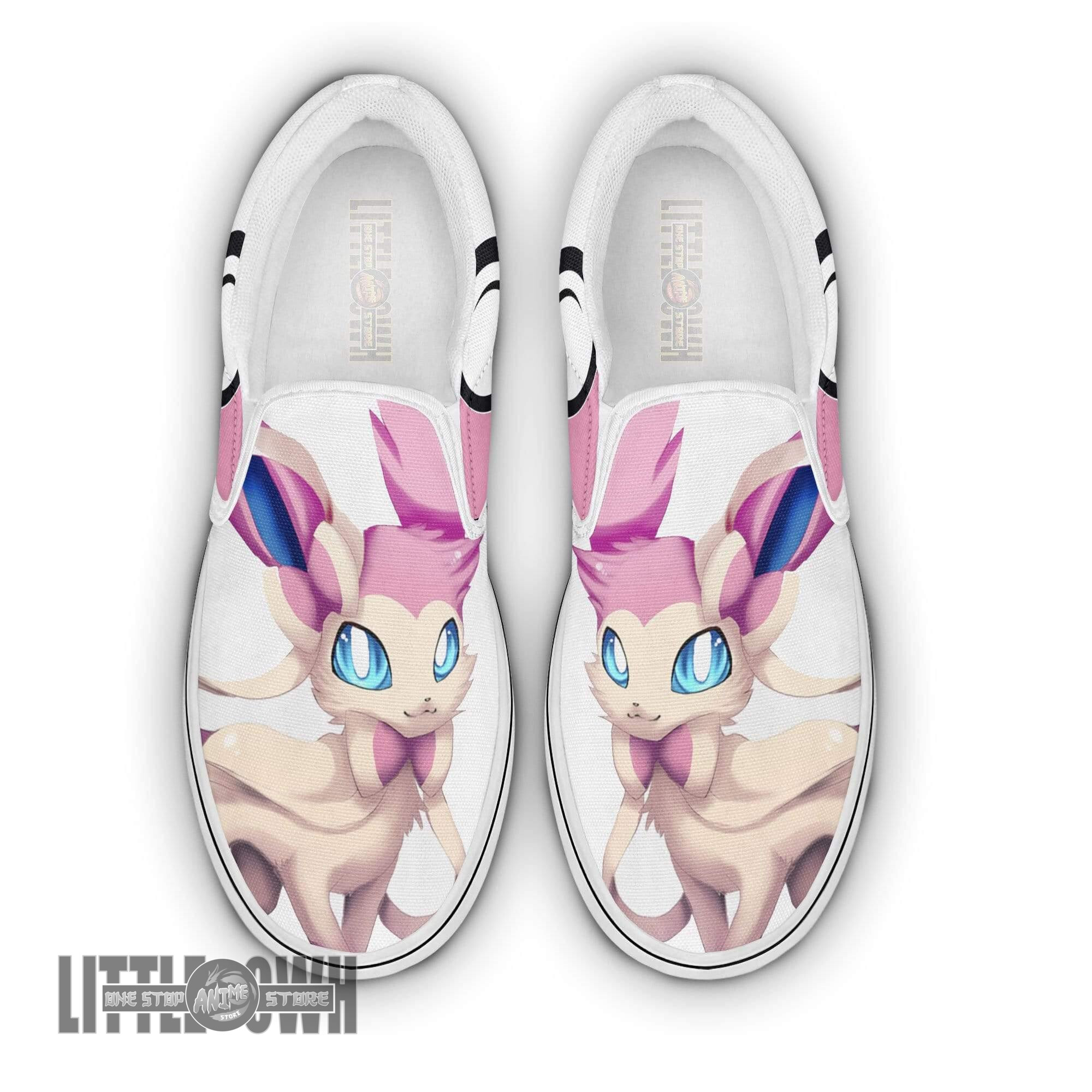 Sylveon Custom Pokemon Shoes Slip On Anime Flat Sneakers