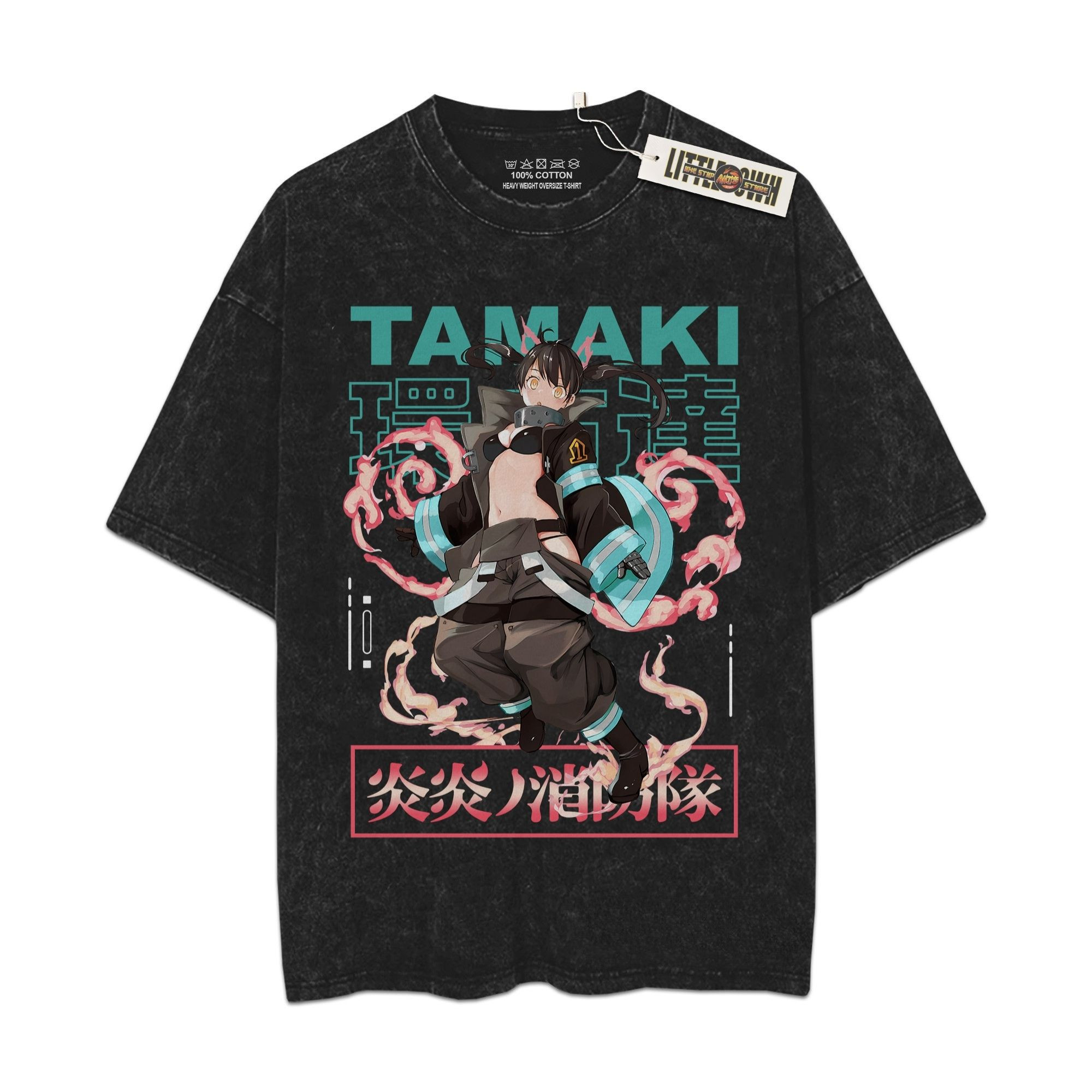 Tamaki Vintage Shirt FF Oversized Washed Tees - Custom Anime Tee