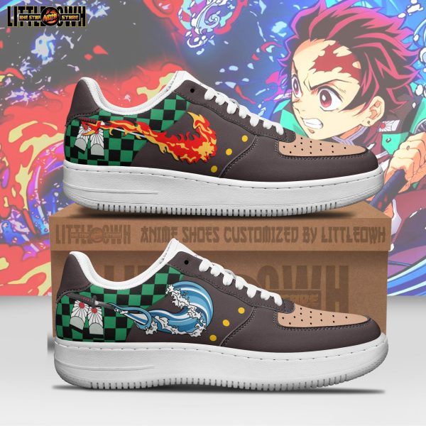 Tanjiro Kamado Anime Sneakers - Custom Demon Slayer AF1 Shoes