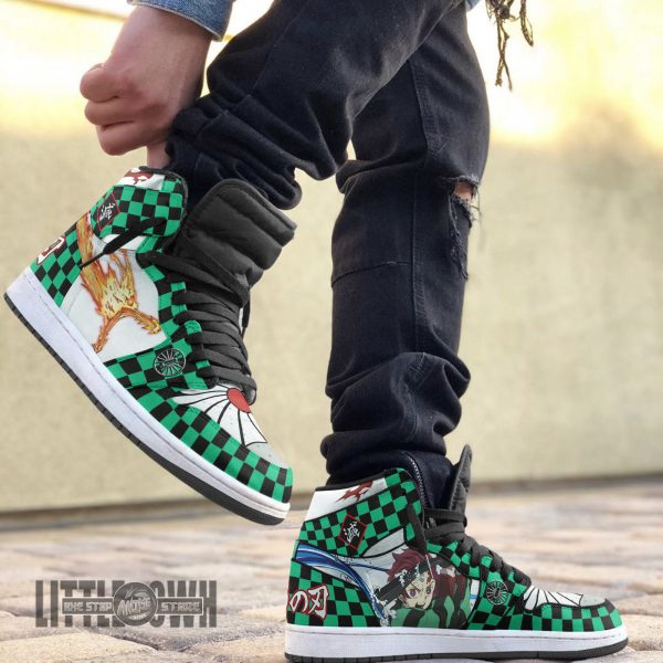 Tanjiro Sneakers Sun and Water Breathing KNY Anime Boot Sneakers New Version 7 tanjiro sneakers sun and water breathing kny anime boot sneakers new version fpqie