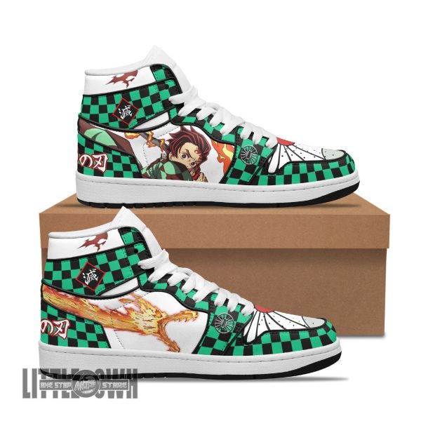 Tanjiro Sun Breathing Sneakers Custom KNY Anime Boot Sneakers New Version