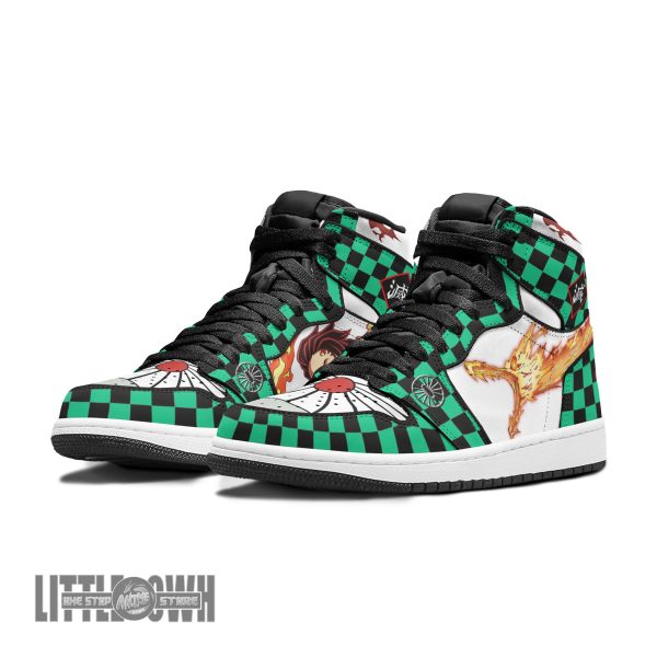 tanjiro sun breathing sneakers custom kny anime boot sneakers new version jooad
