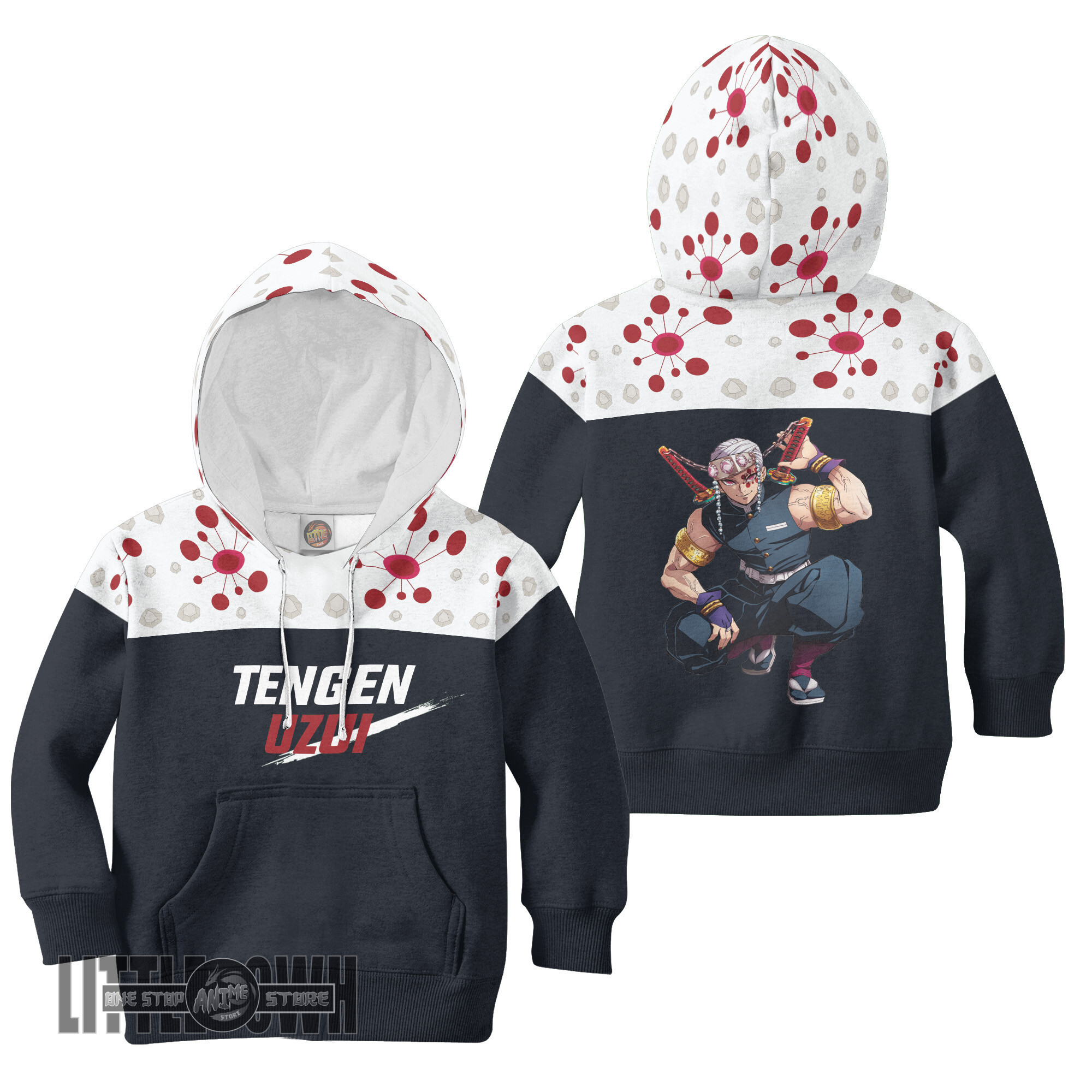 Tengen Uzui Anime Kids Hoodie and Sweater Custom Demon Slayer Cosplay Costume
