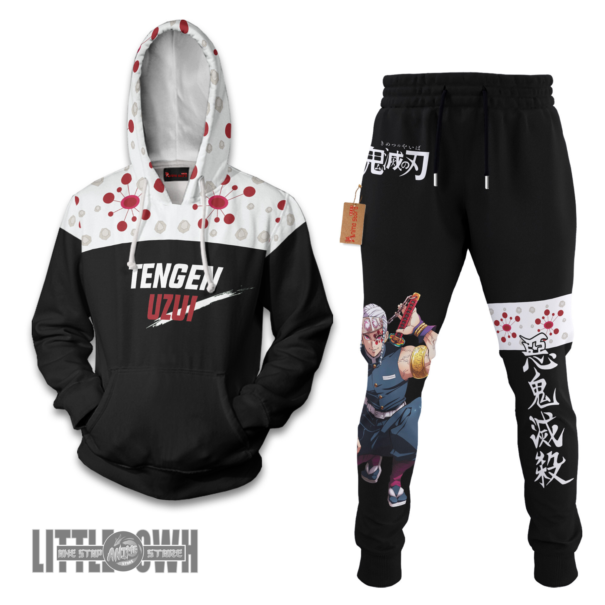 Tengen Uzui Demon Slayer Hoodie And Jogger Set Anime Clothes