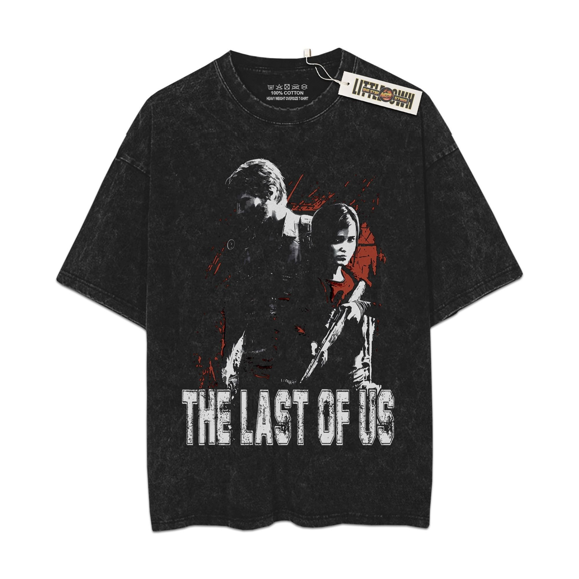 The Last of Us Vintage Shirt Oversized Washed Tees - Custom Anime Tee