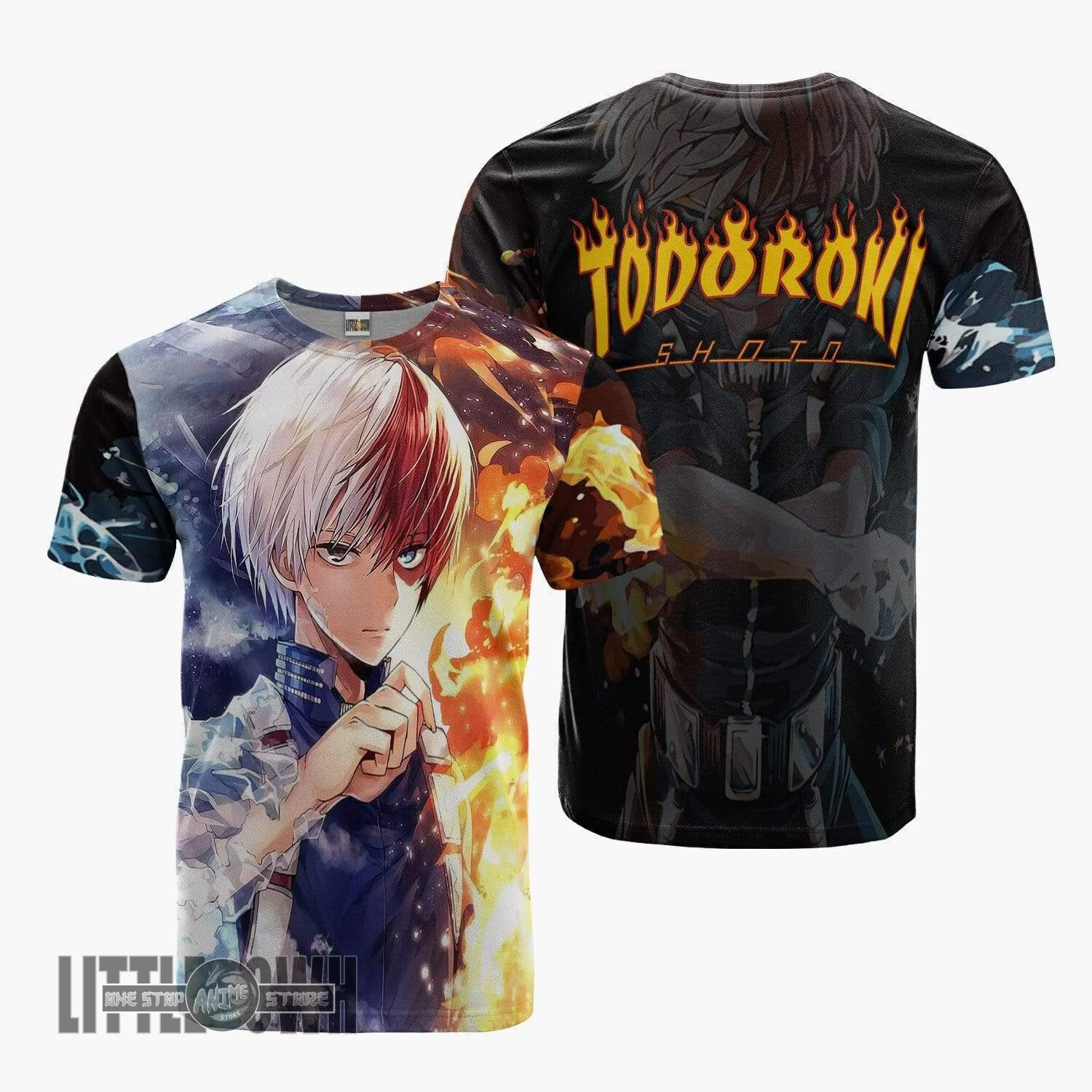 Todoroki T Shirt Shoto My Hero Academia Anime Merch Clothes
