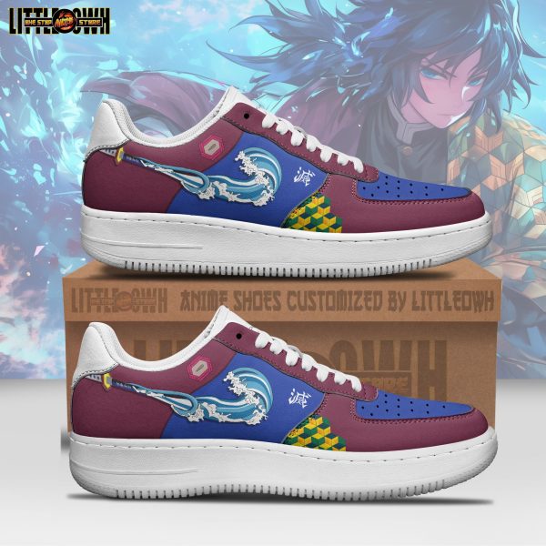 Tomioka Anime Sneakers Custom Water Breathing Demon Slayer Anime Shoes