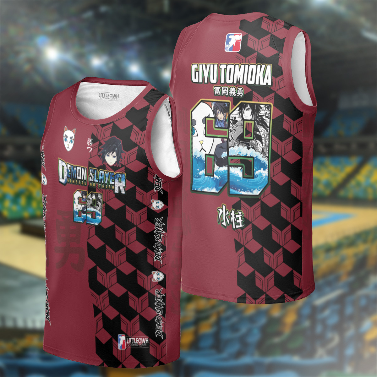 Tomioka Giyu Basketball Jersey - DS Streetwear Collection